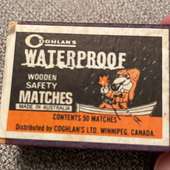 Vintage Coghlan’s Waterproof Wooden Safety Matches Made in Australia - Picture 4 of 9